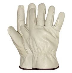 White Leather Gloves