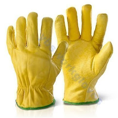 Yellow Leather Gloves
