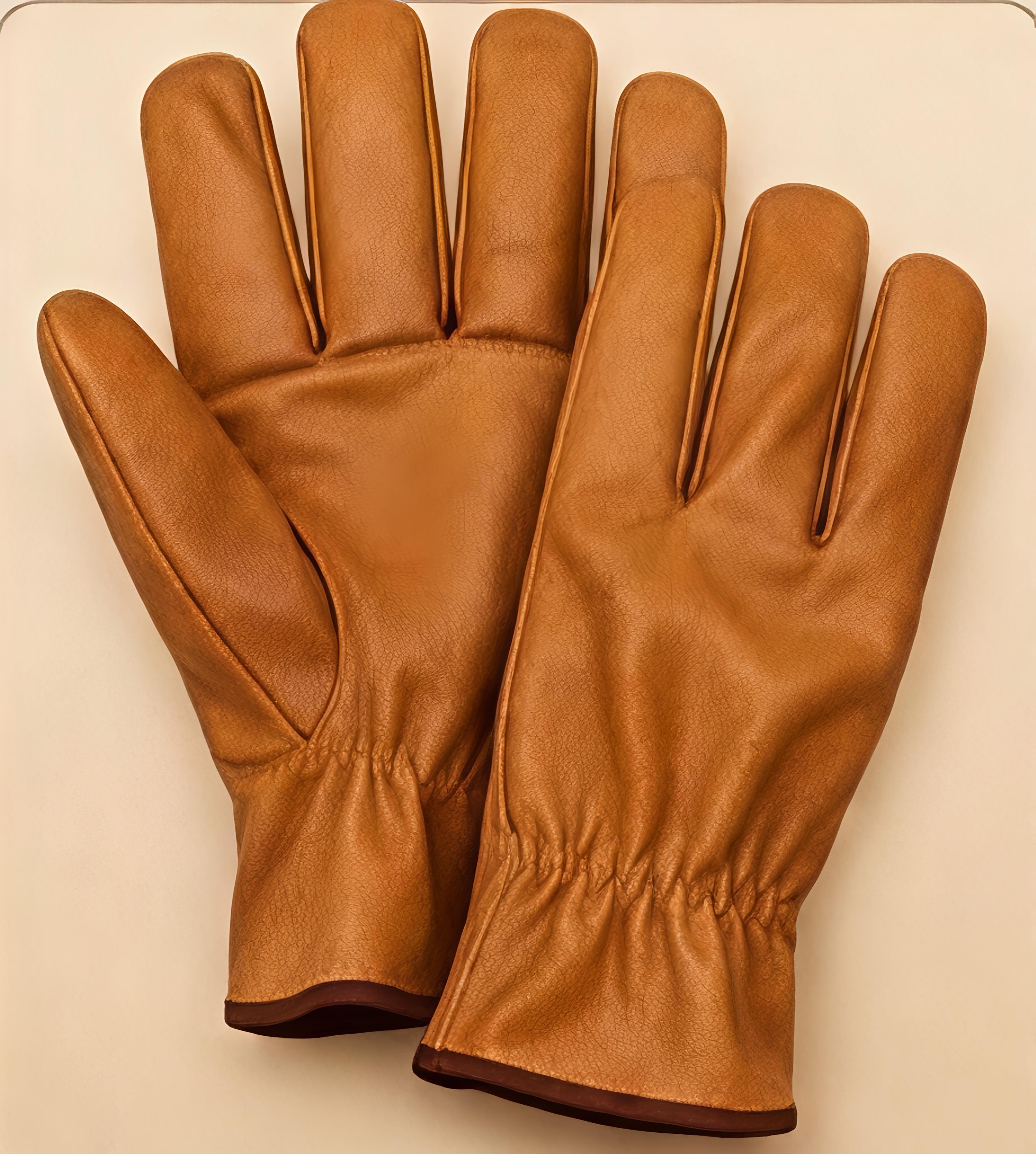 Tawny Leather Gloves